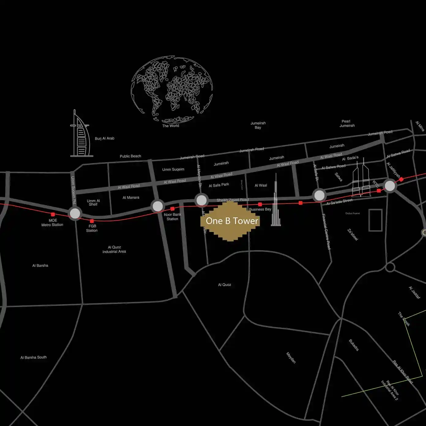 one-b-tower-location-map