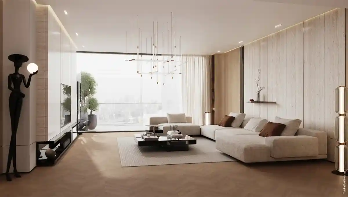 Binghatti Pinnacle Living Room