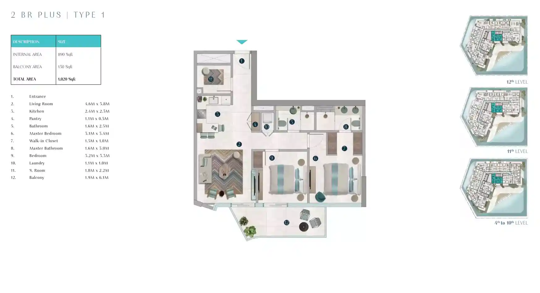 2 Bedroom	