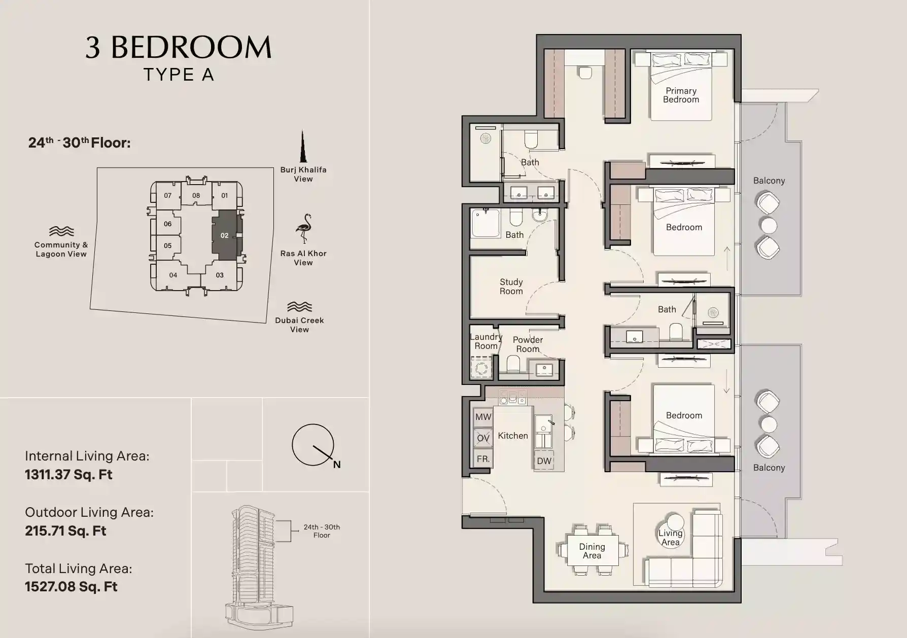 3 Bedroom	