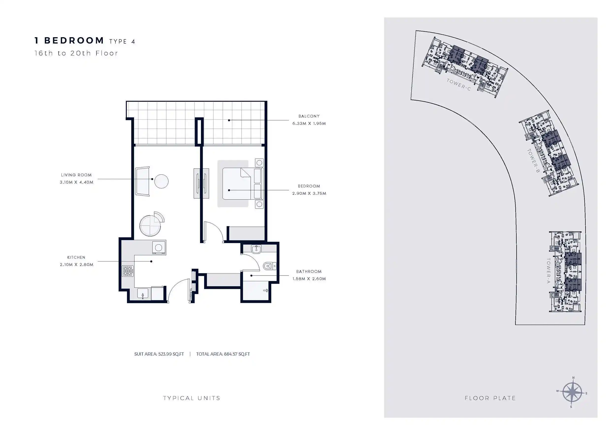 16th To 20th Floor (Type 5)