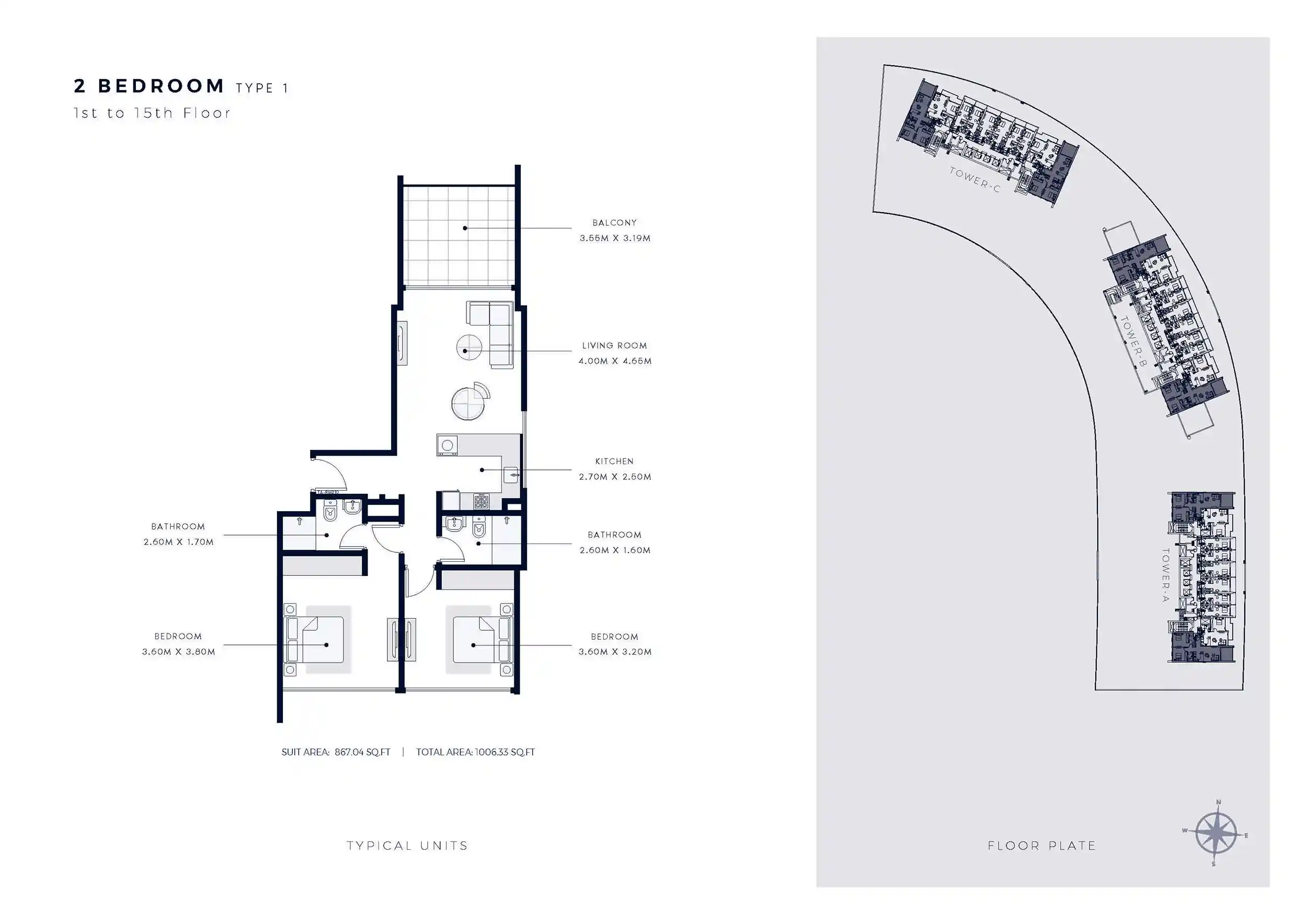 1st To 15th Floor (Type 1)