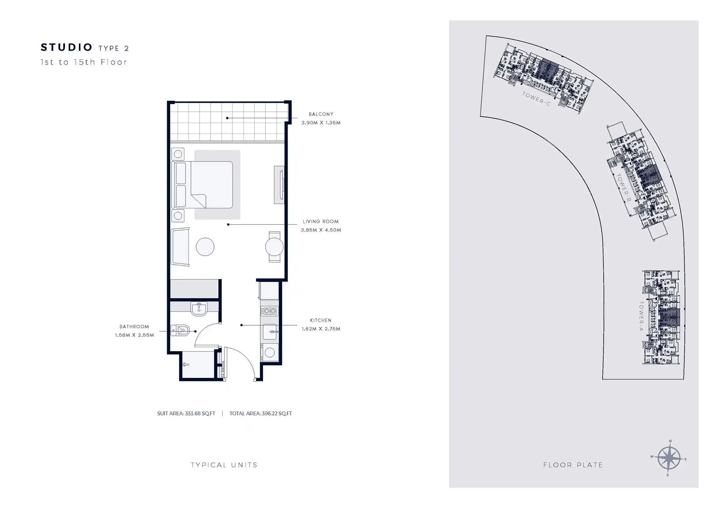 1st To 15th Floor (Type 2)