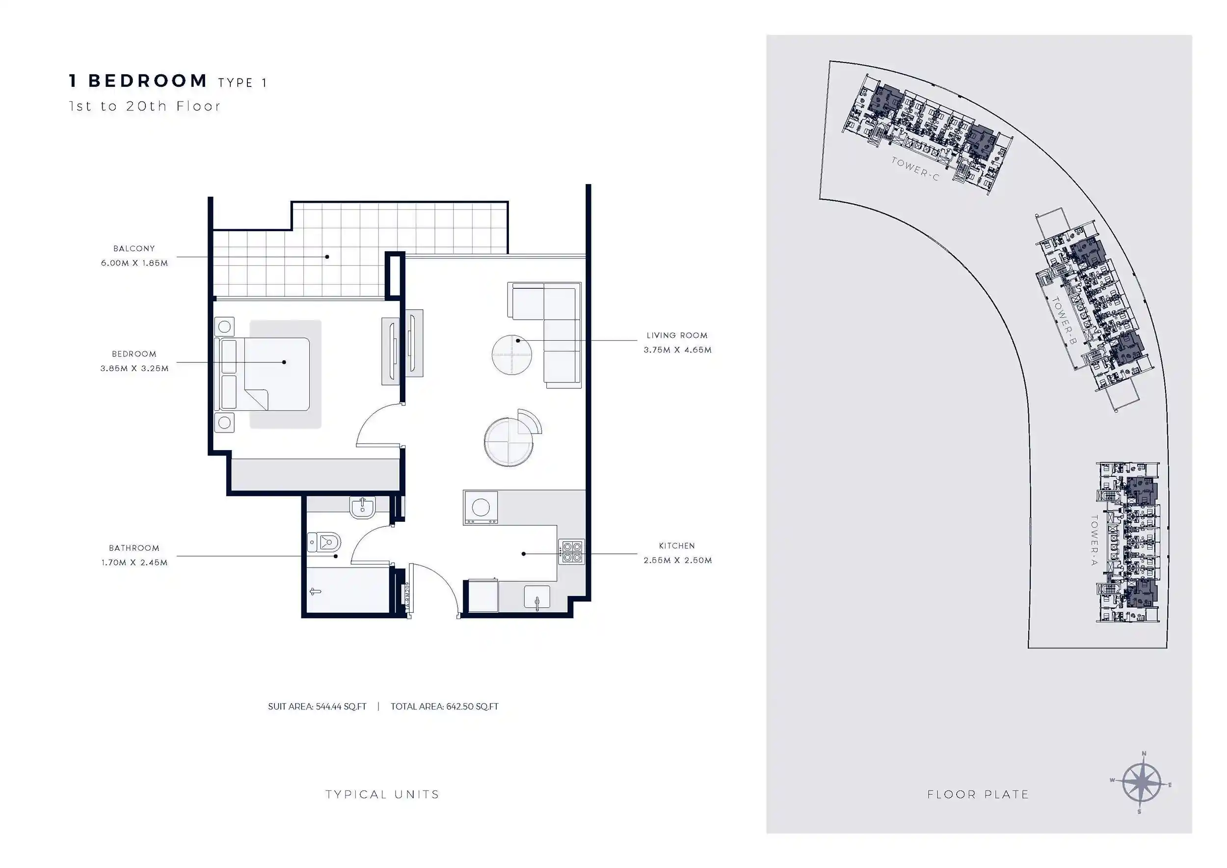 1st To 20th Floor (Type 1)