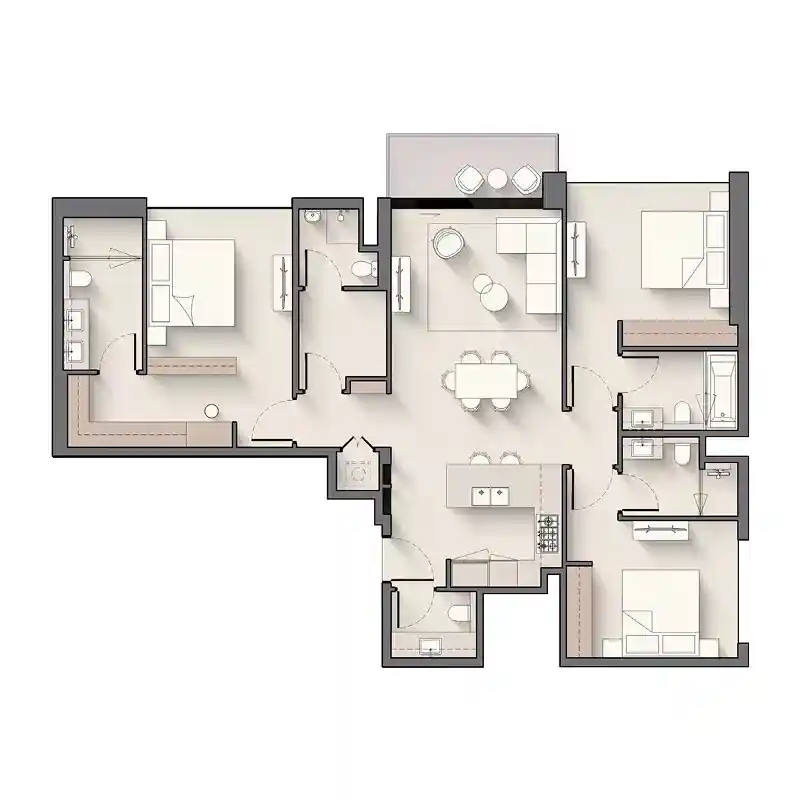 3 Bedroom	