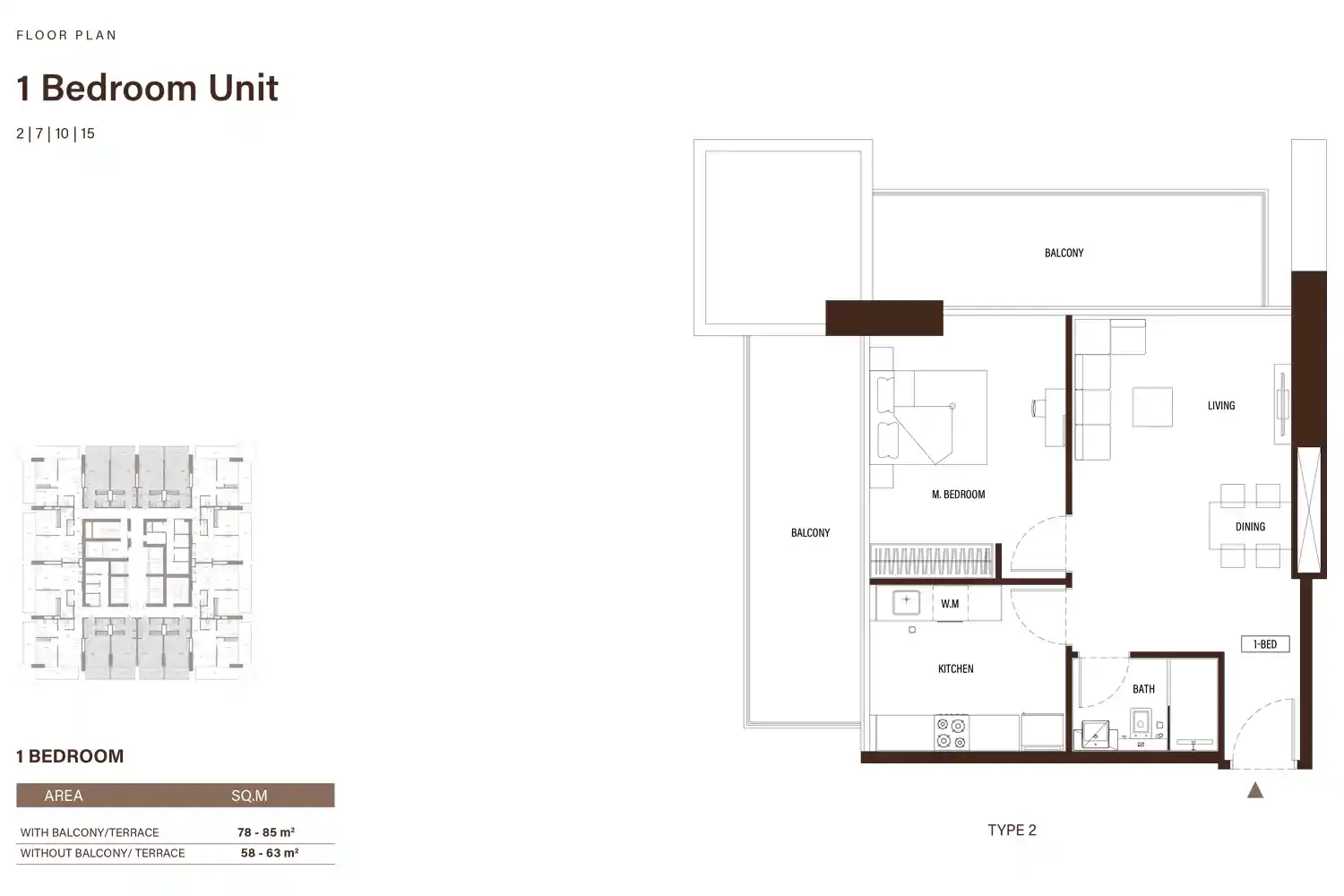 1 Bedroom	