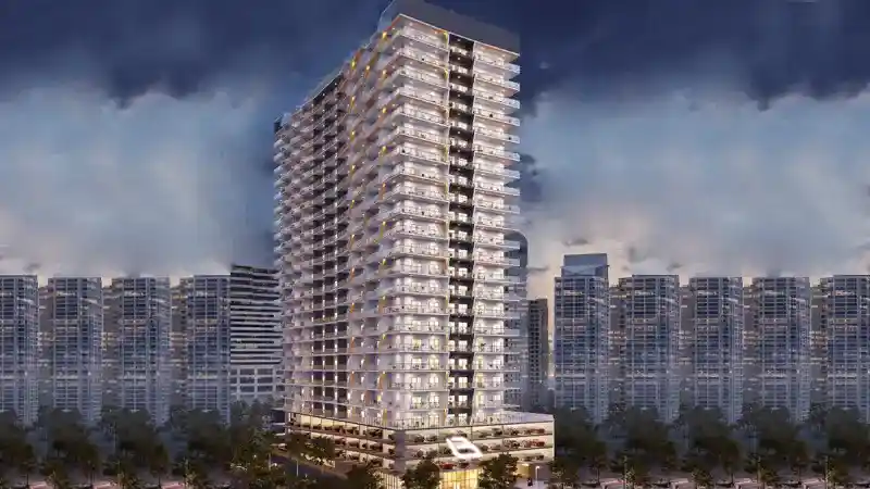 Binghatti Apex Evening View