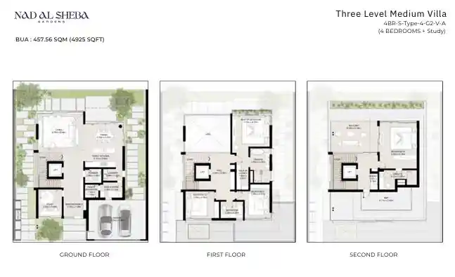 Three Level Medium Villa, 4BR-S-Type-4-G2-V-A