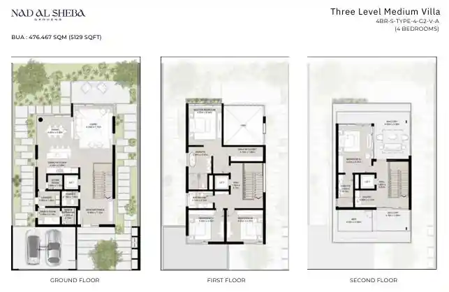 Three Level Medium Villa, 4BR-S-Type-4-G2-V-A