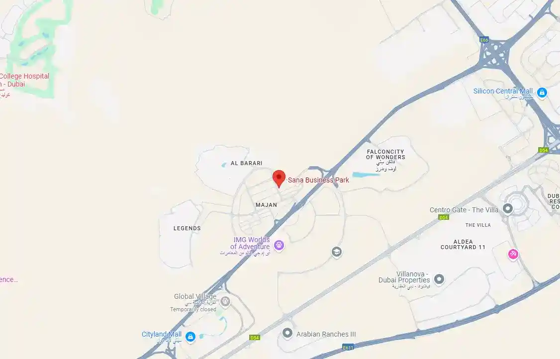 Location of Sana Business Park