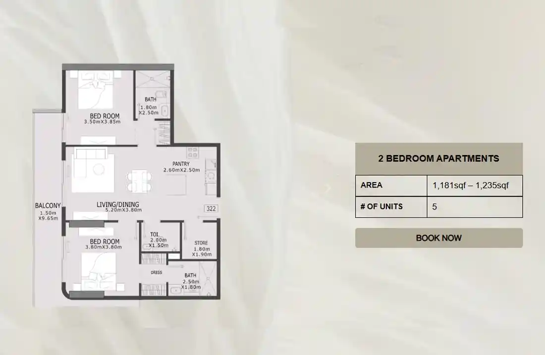 2 Bedroom