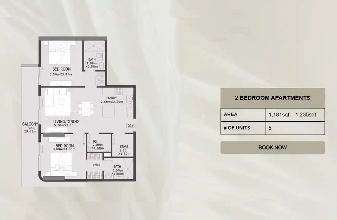 2 Bedroom