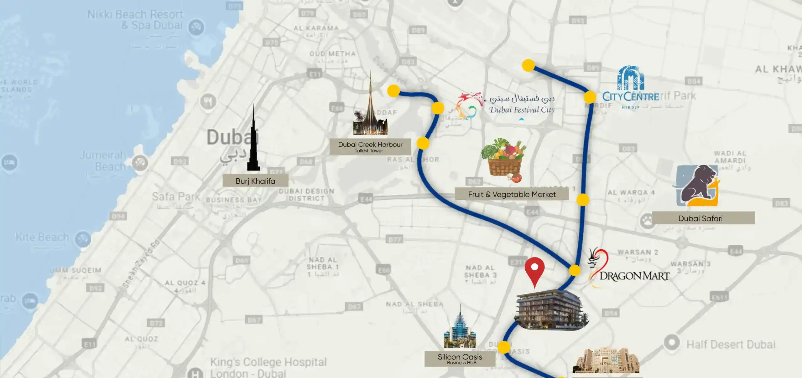 Location of Elevia Residences 2