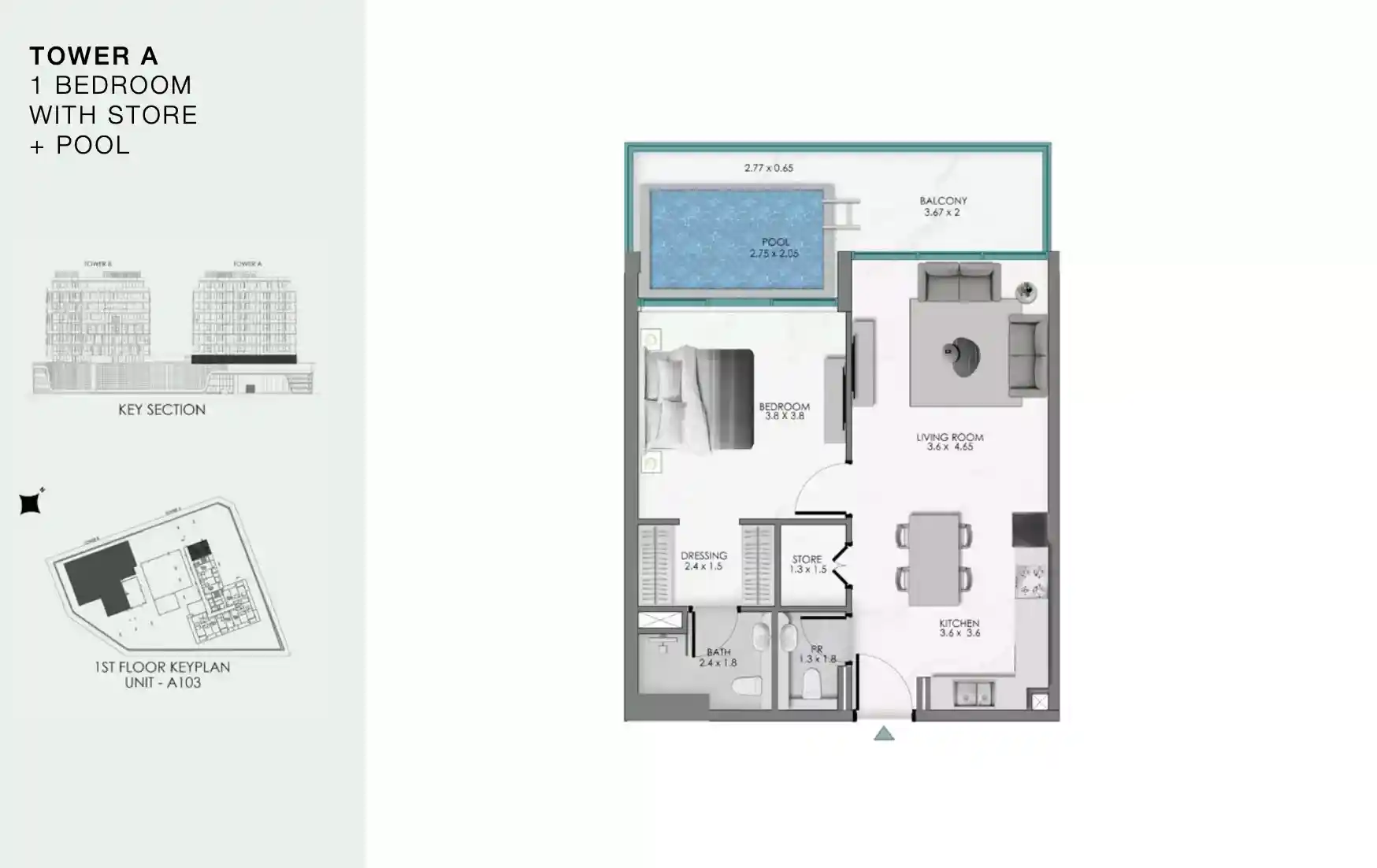 1 Bedroom	