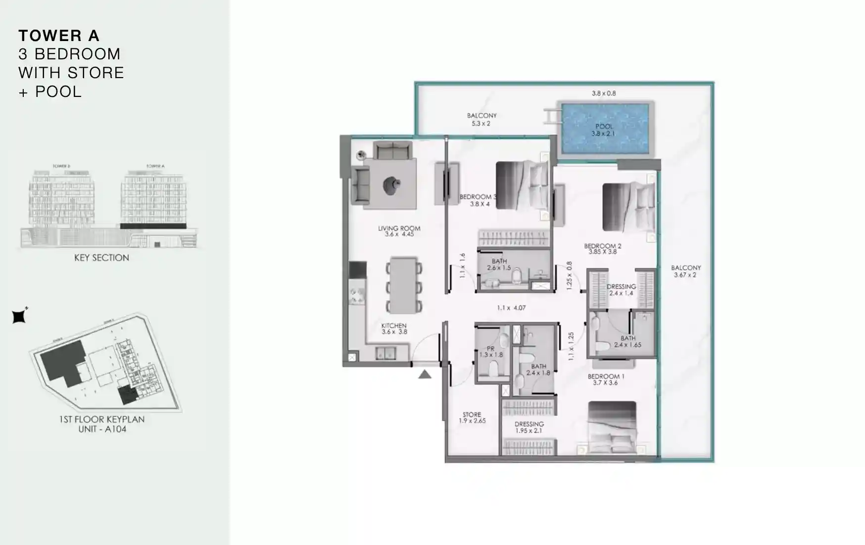 3 Bedroom	
