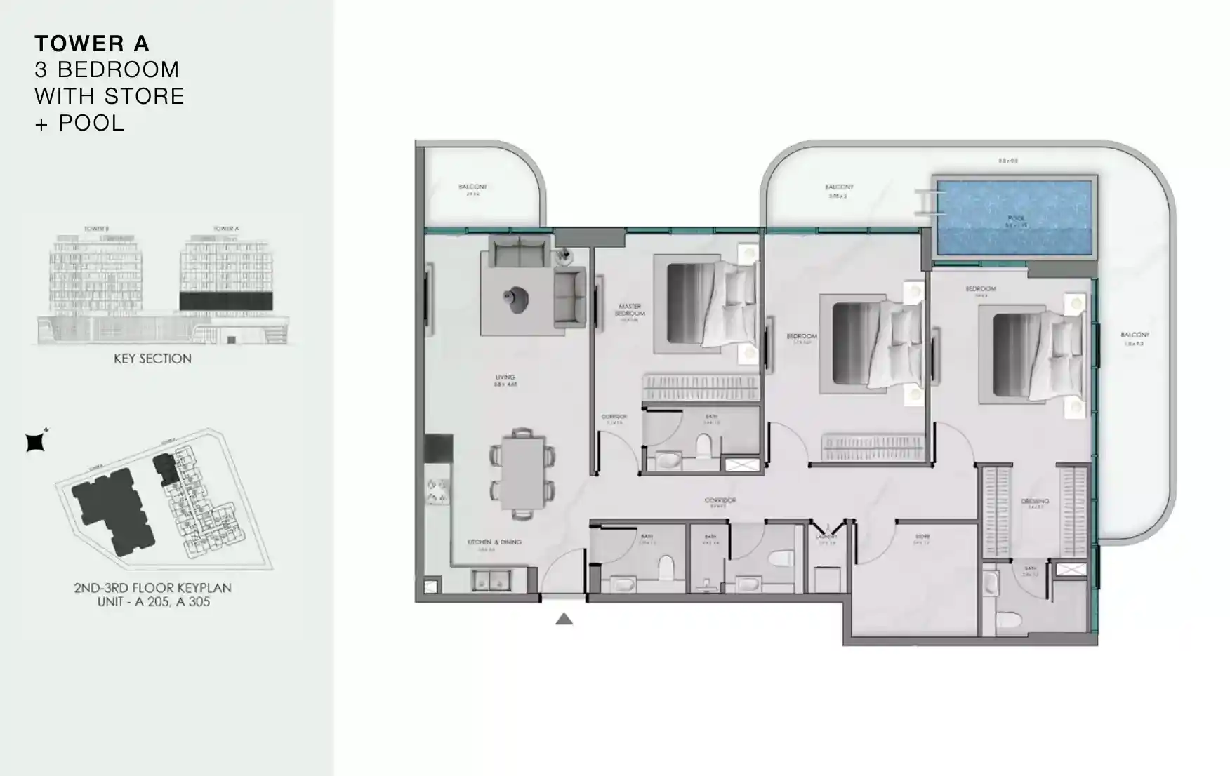 3 Bedroom	