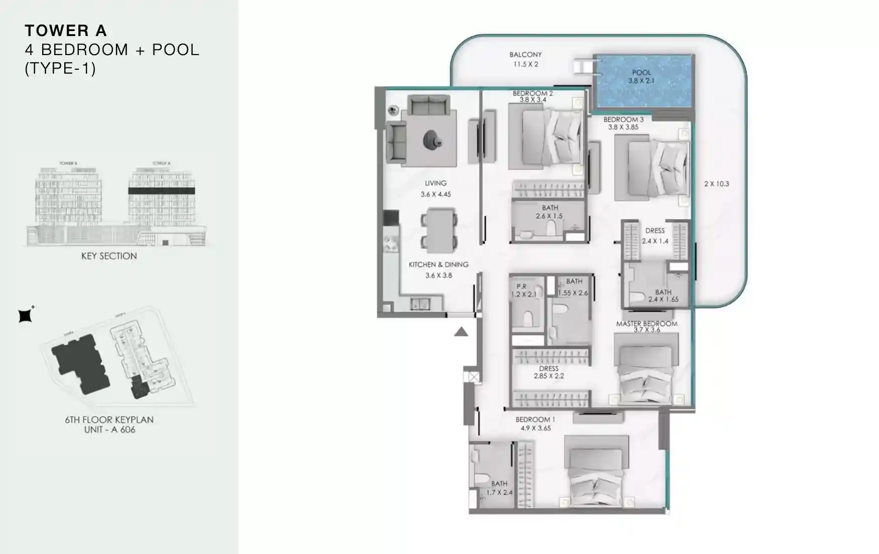 4 Bedroom	