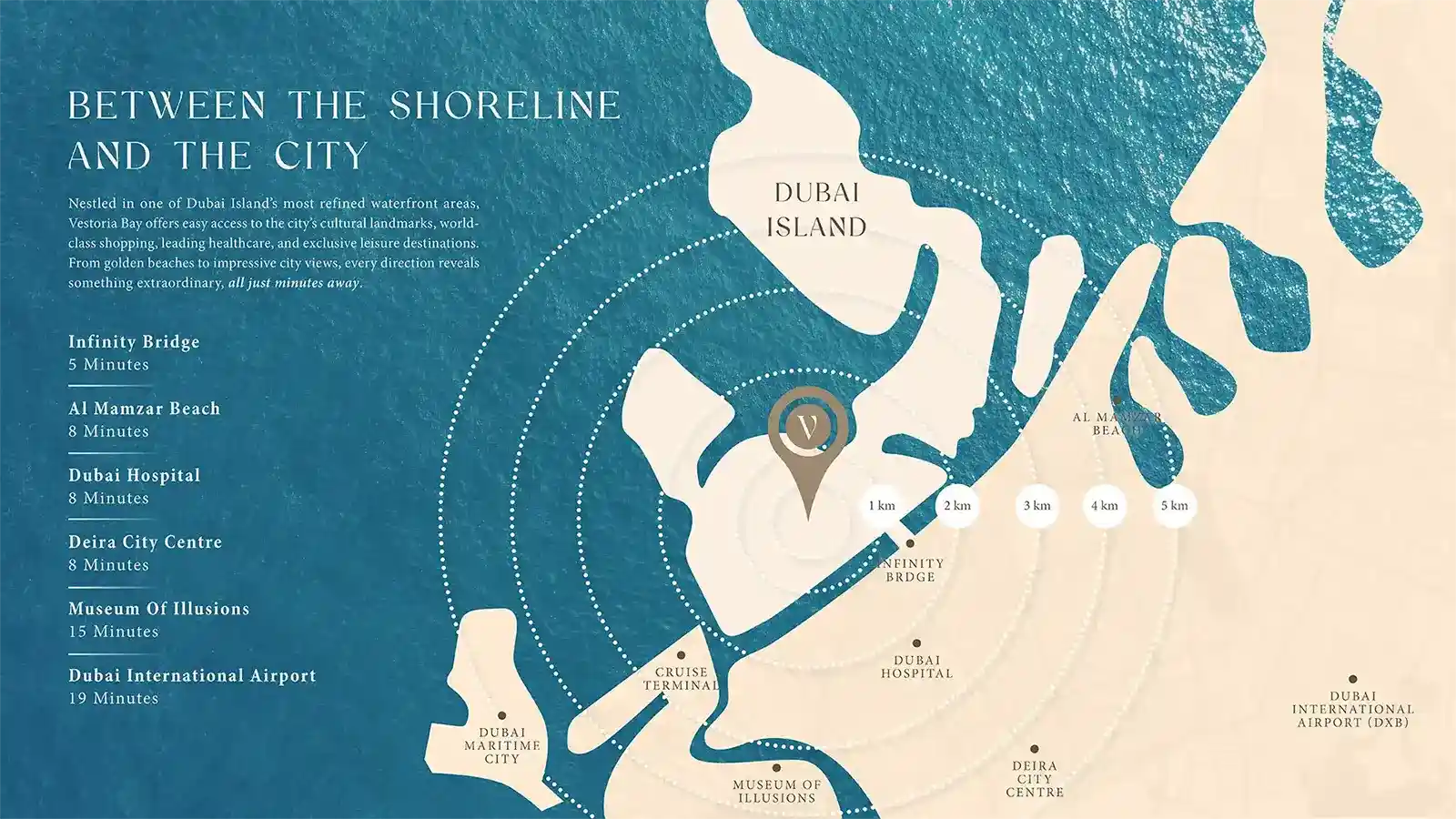 Vestoria Bay Dubai Islands Location Map