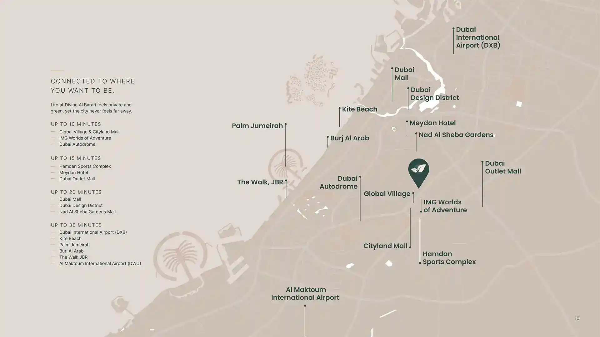 Location of Divine Al Barari 