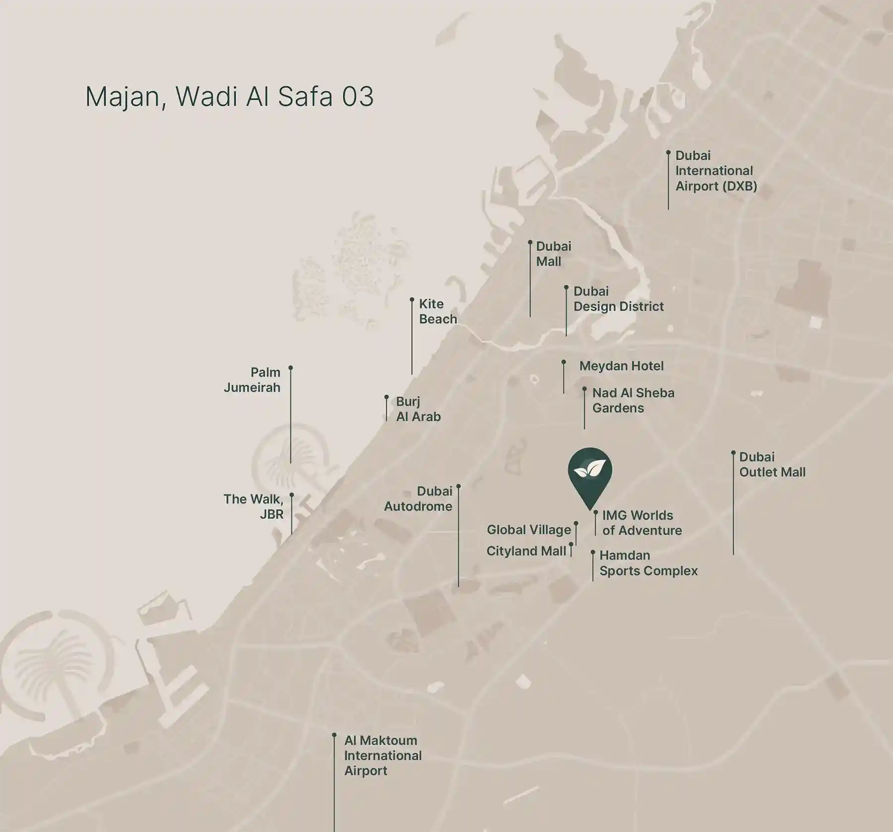 Master Plan of Divine Al Barari