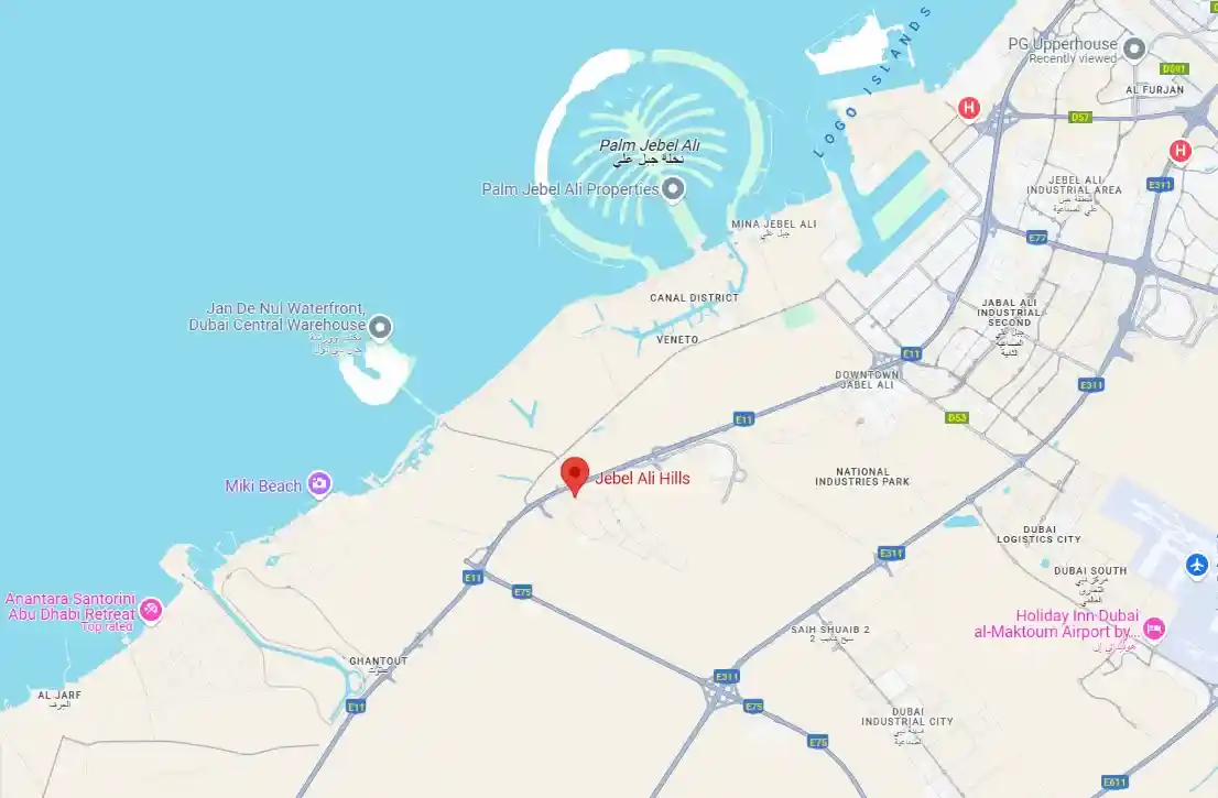 Location of AB Hills