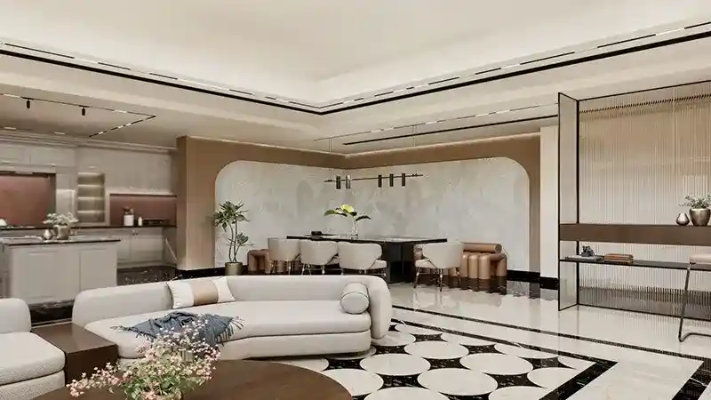 Zenith J1 Tower Living & Dining Room