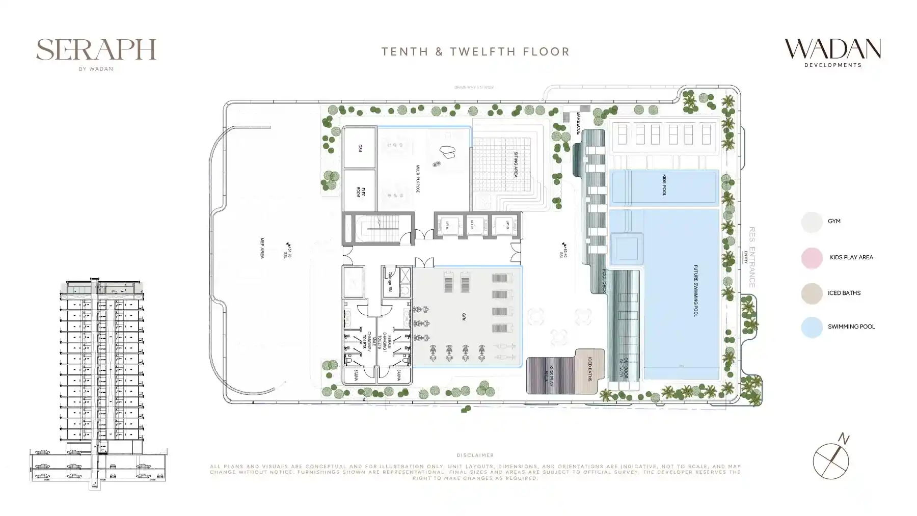 Tenth & Twelfth Floor (Amenities)