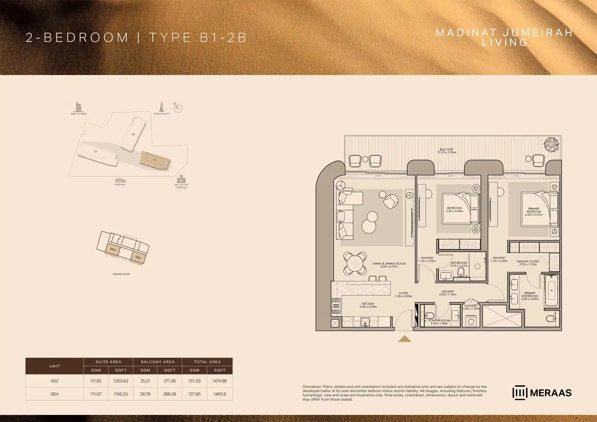 Ground Floor (TYPE B1 - 2B - Unit 002-004)