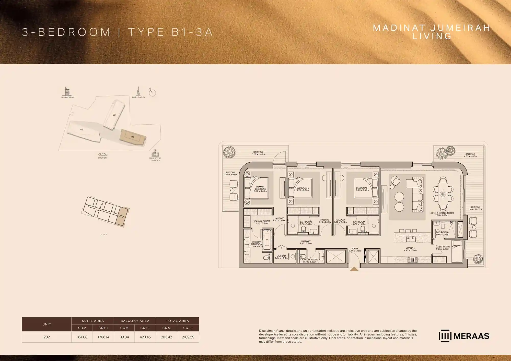 LEVEL 2 (TYPE B1 - 3A - Unit 202)