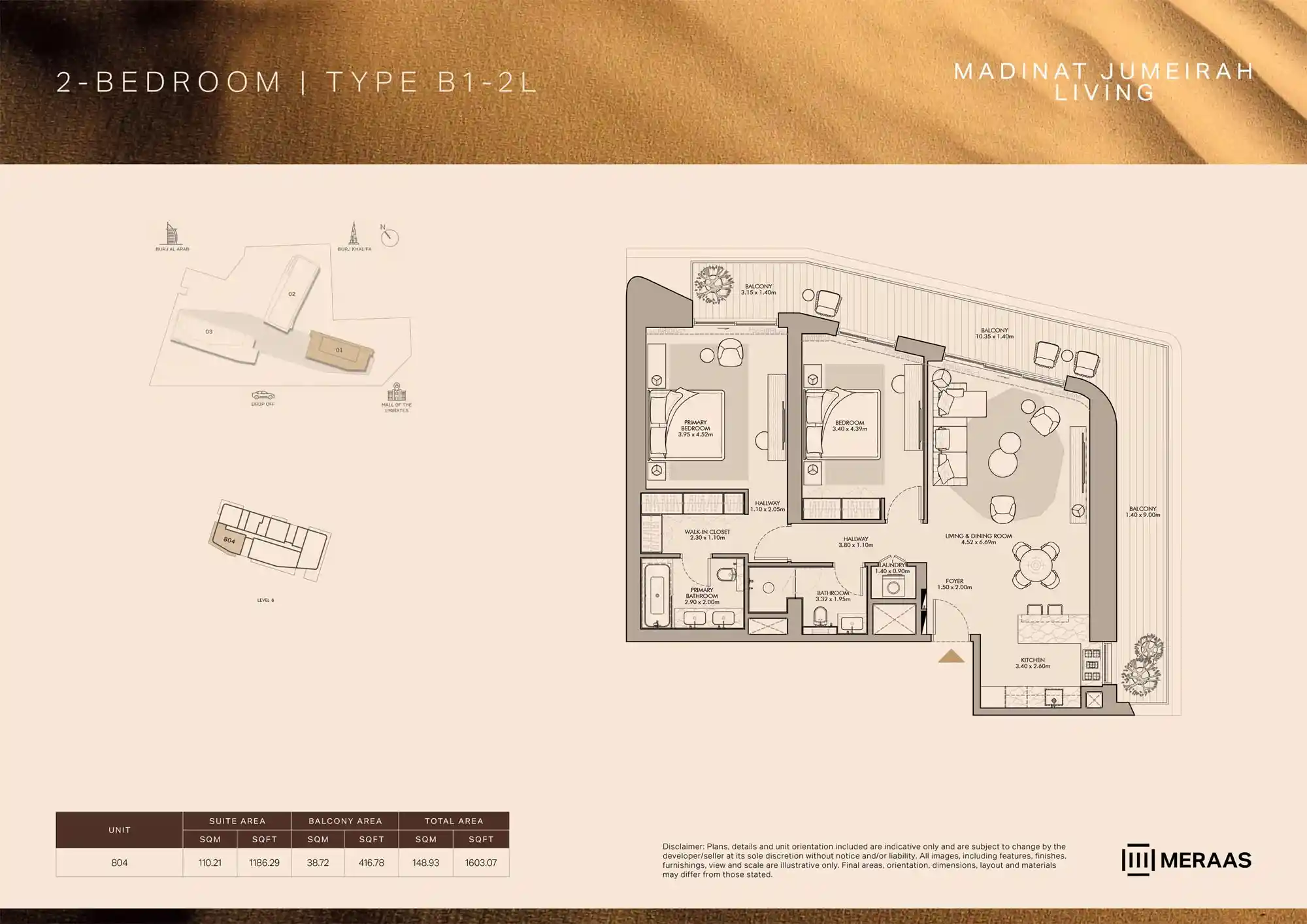 LEVEL 8 (TYPE B1 - 2L - Unit 804)