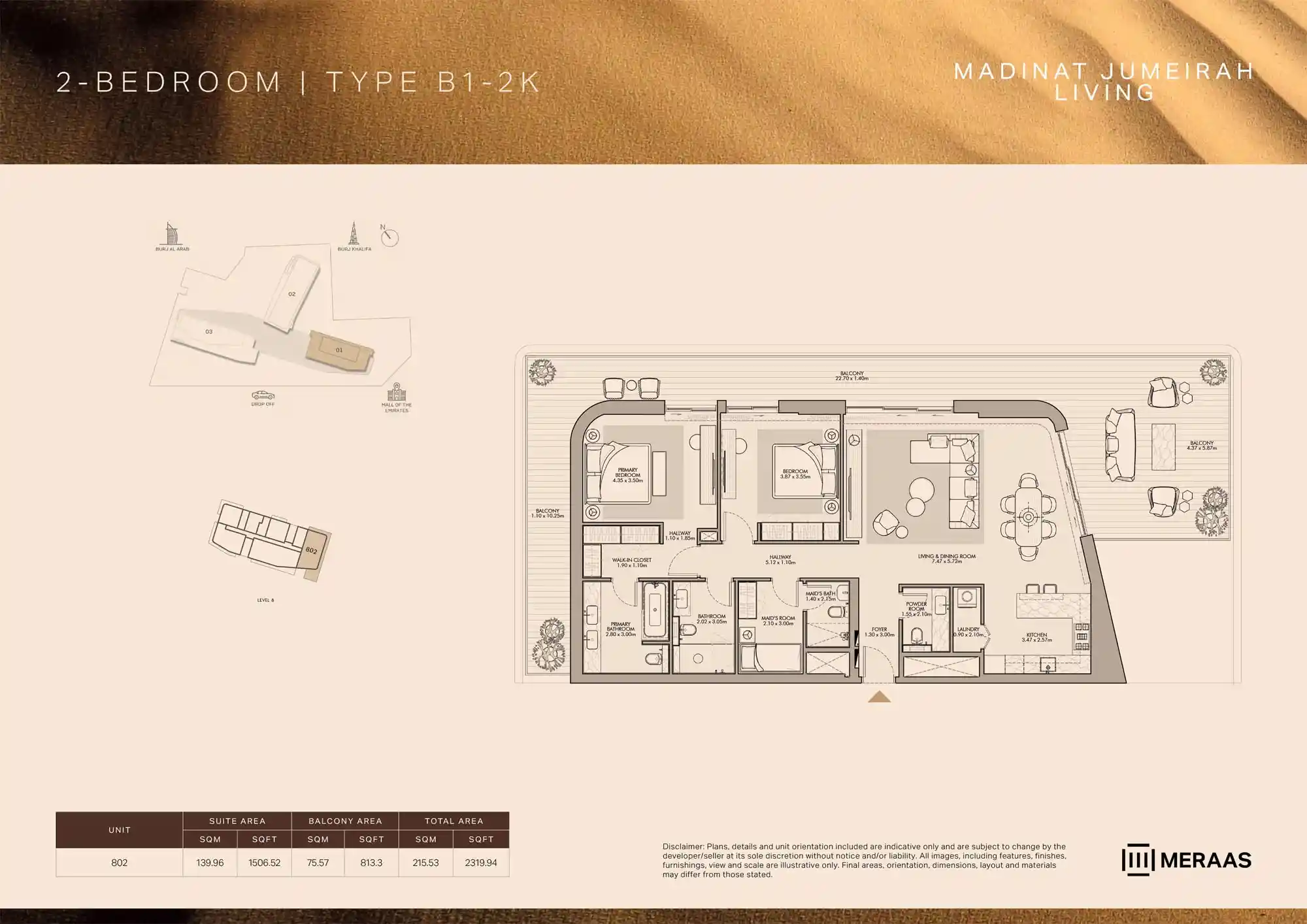 LEVEL 8 (TYPE B1 - 2K - Unit 802)
