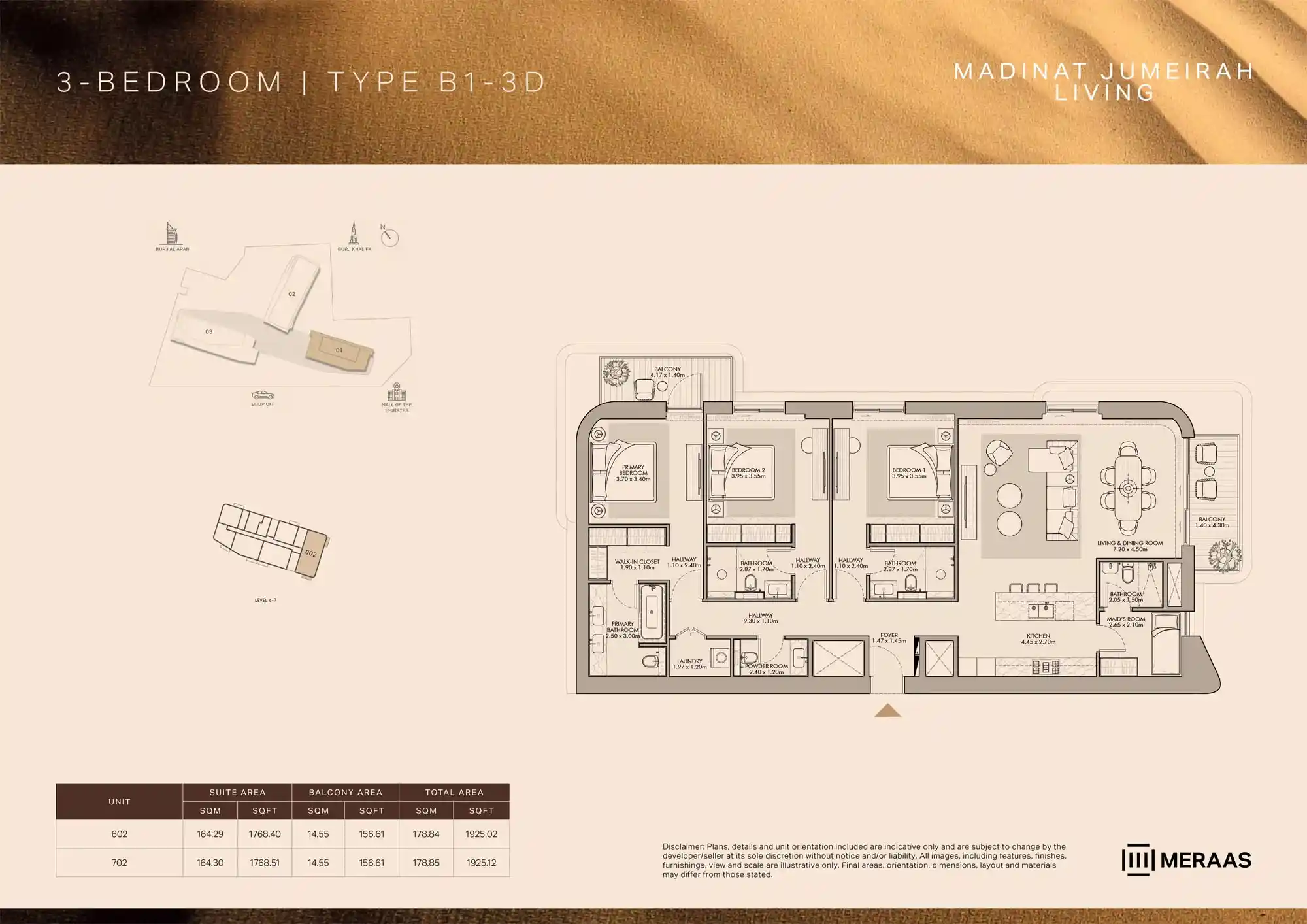 LEVEL 6 & 7 (TYPE B1 - 3D - Unit 602 & 702)