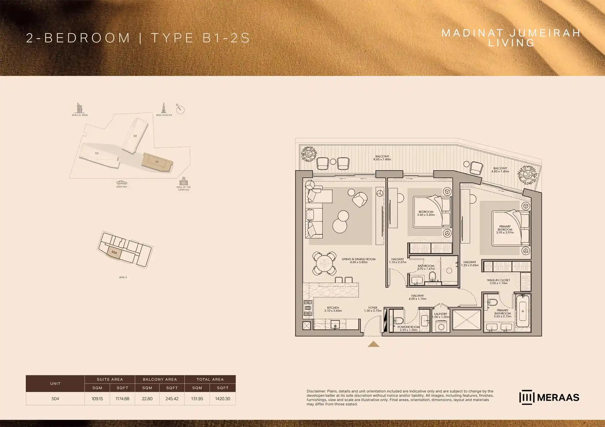 LEVEL 5 (TYPE B1 - 2S - Unit 504)