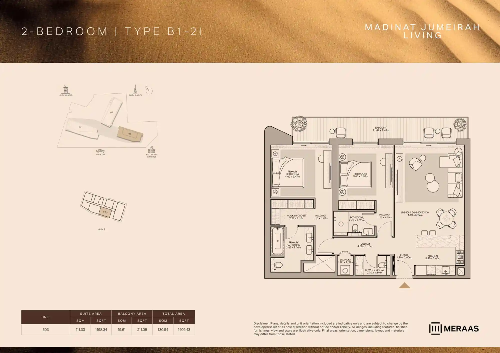 LEVEL 5 (TYPE B1 - 2I - Unit 503)