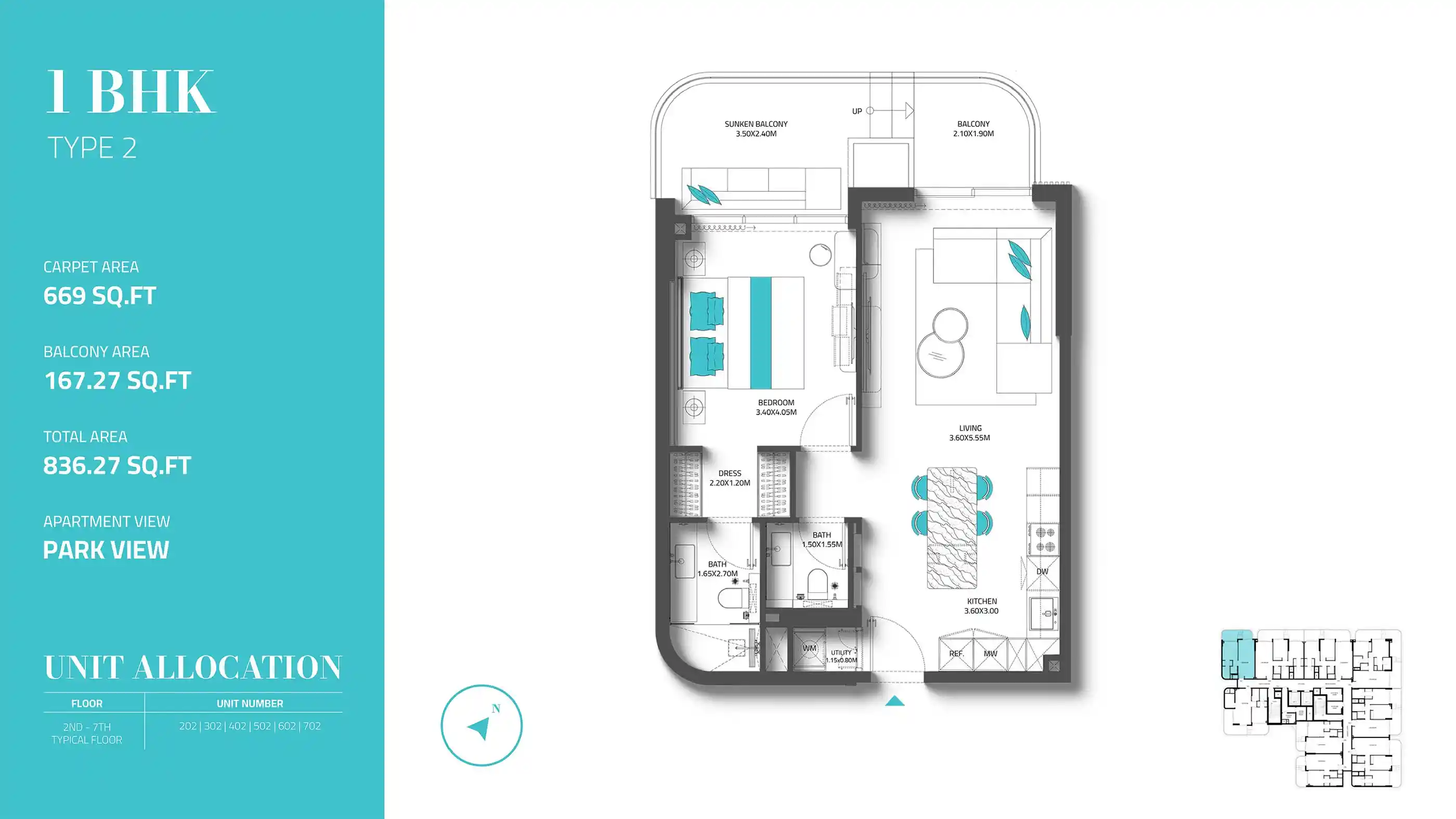 Unit 202-702 (Type 2)