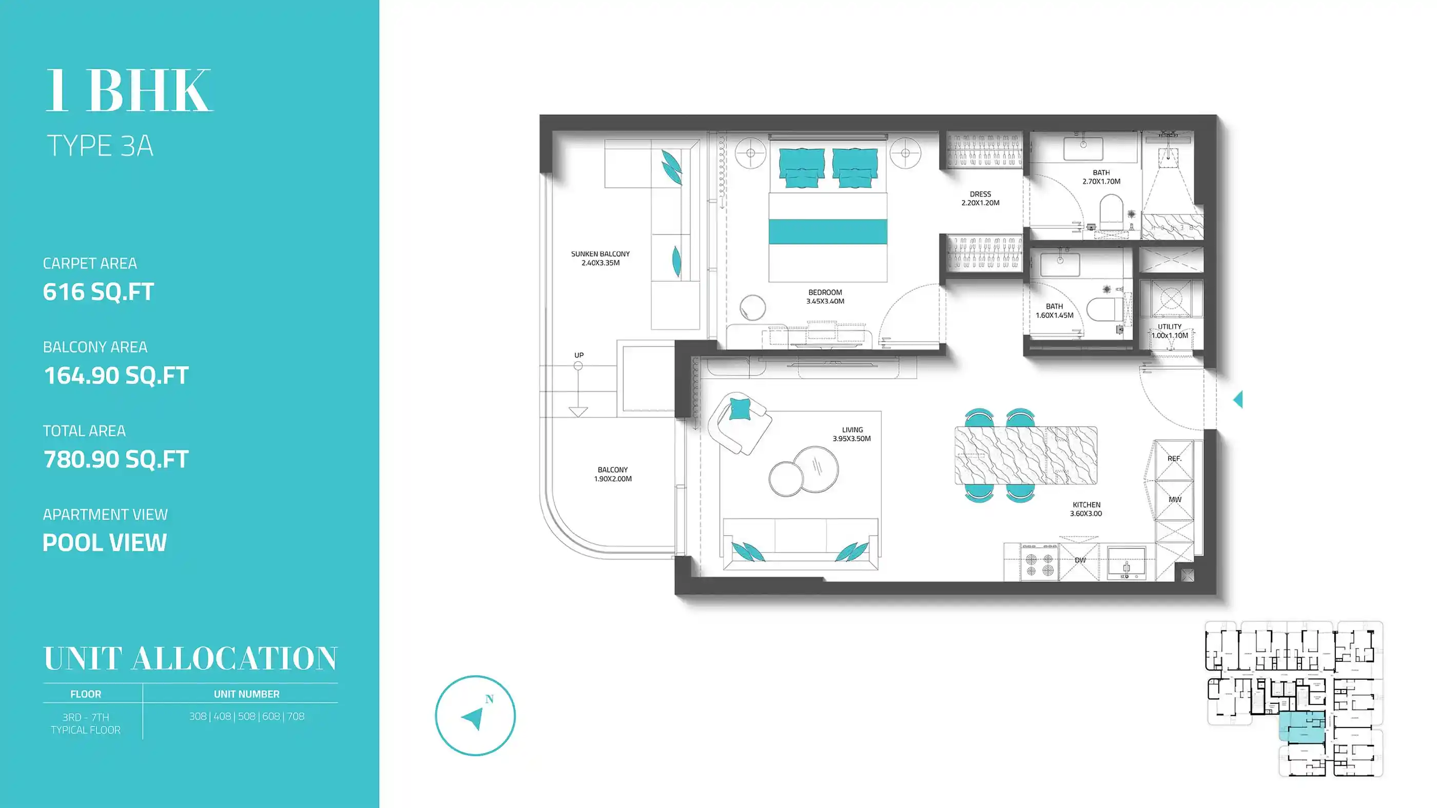 Unit 308-708 (Type 3A)