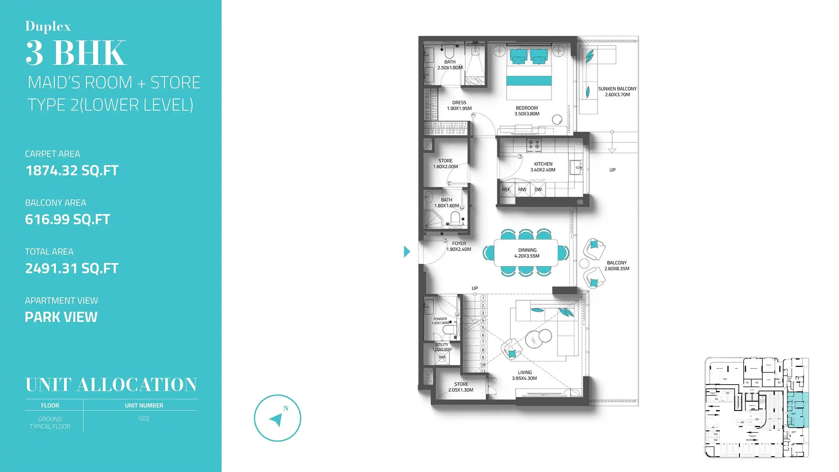 Unit G02 Type 2 (Lower Level)