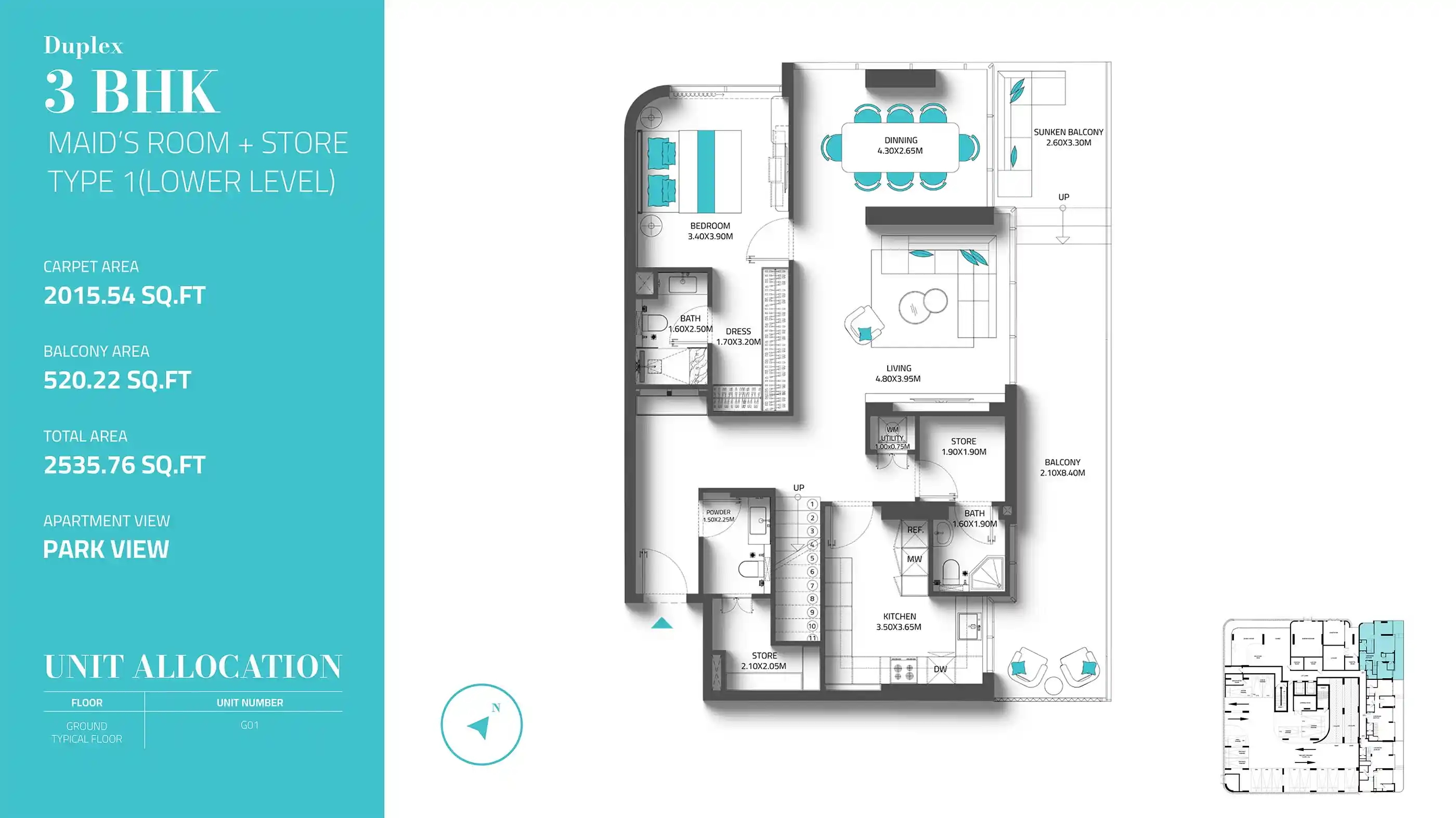 Unit G01 Type 1 (Lower Level)