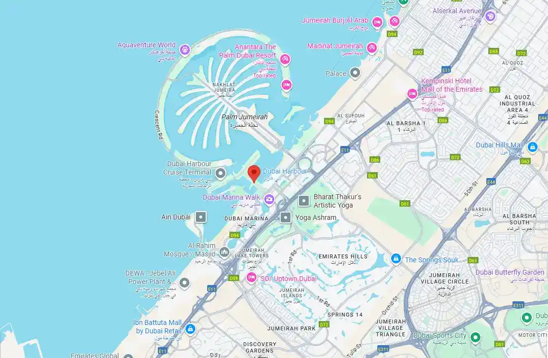 Master Plan of Dubai Beach Edition