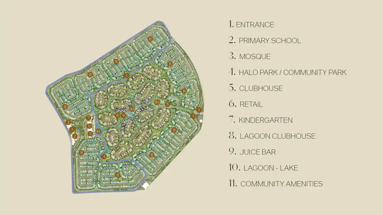 Master Plan of The Acres Luxury Collection