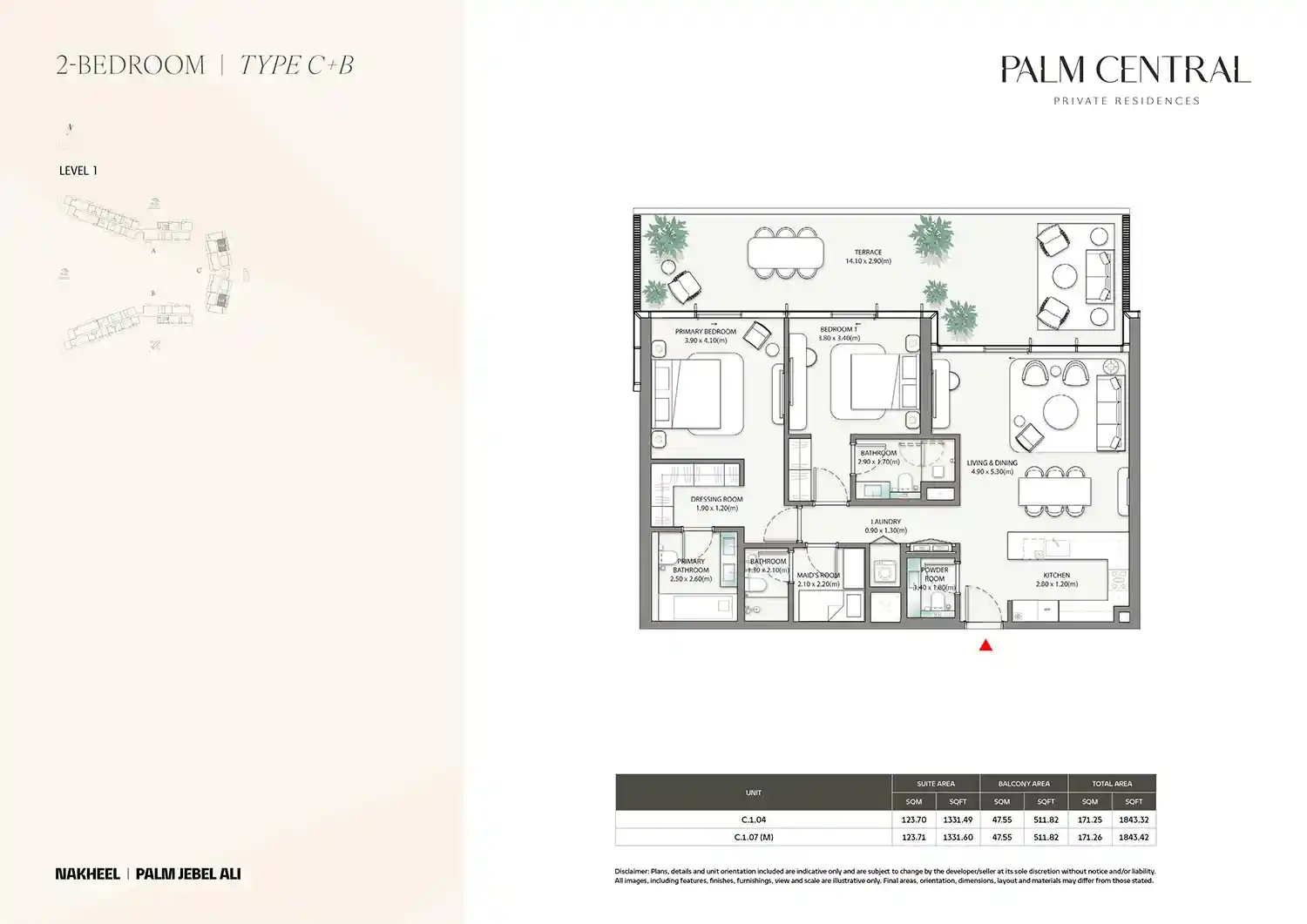 Unit C.1.04-C.1.07 (M) (Type C+B)	