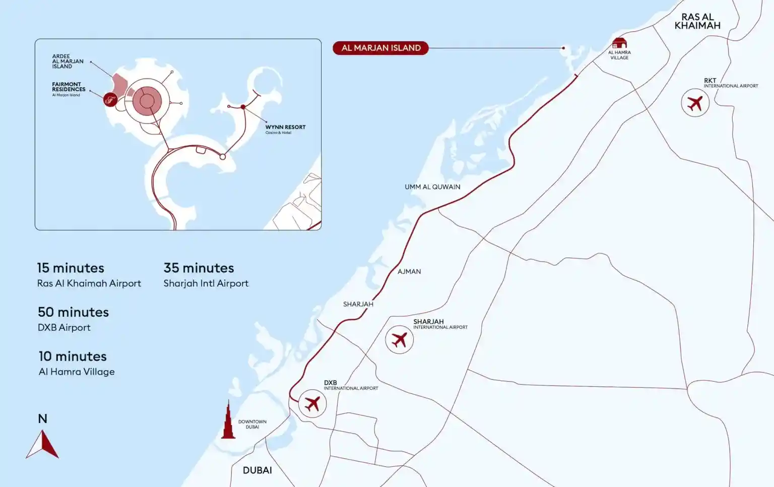 Location Map of Ardee at Al Marjan