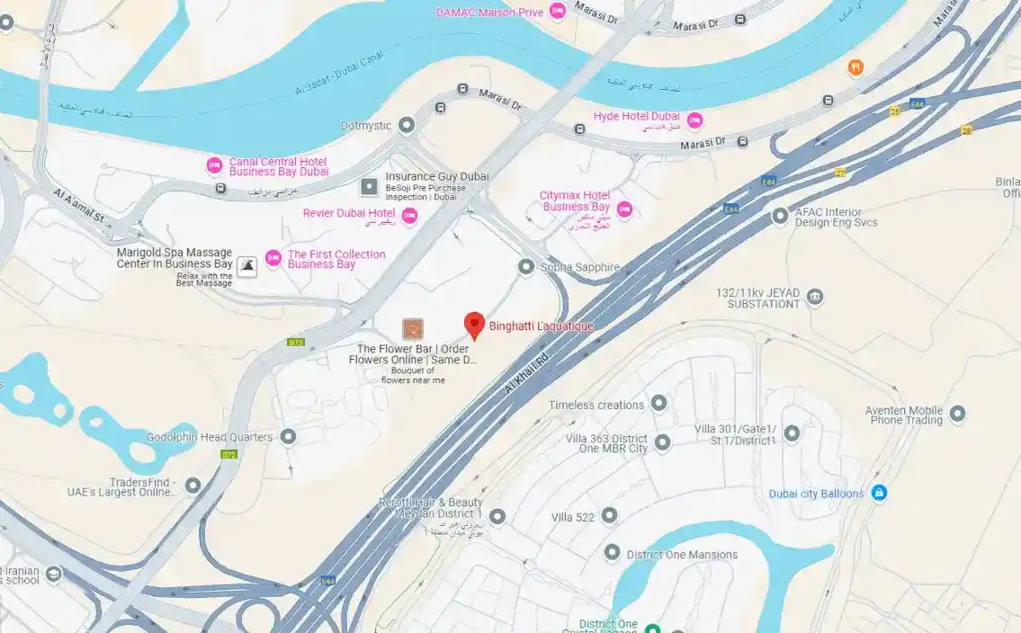 Master Plan of Binghatti L’Aquatique