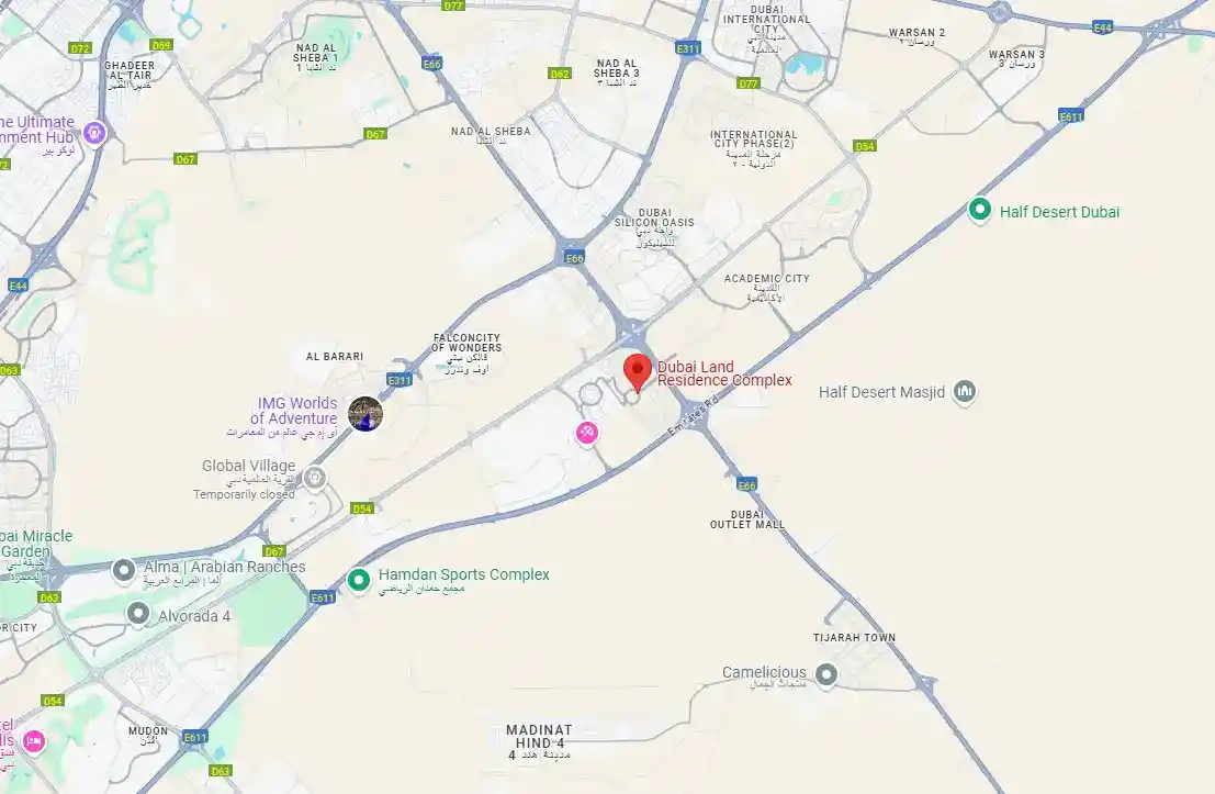 Location of AUM 99 Residences