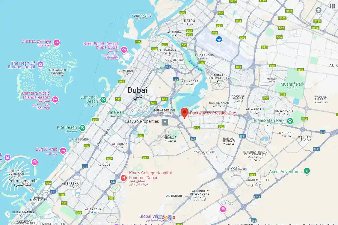 Location of Parkway Phase 2