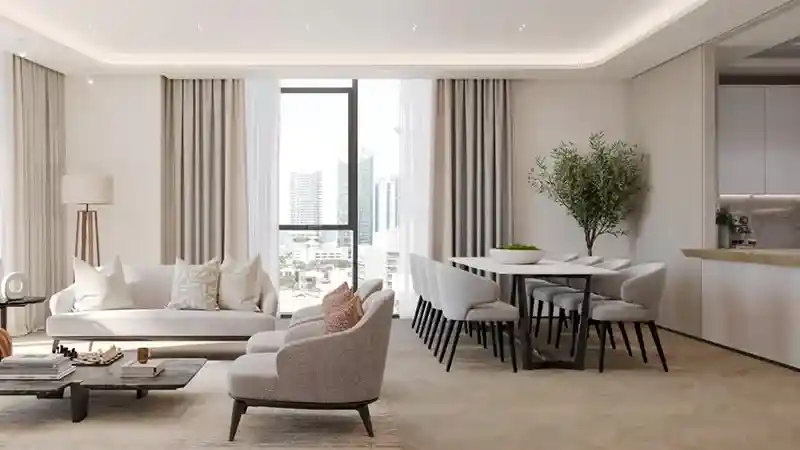 Reem Eight Living & Dining Area