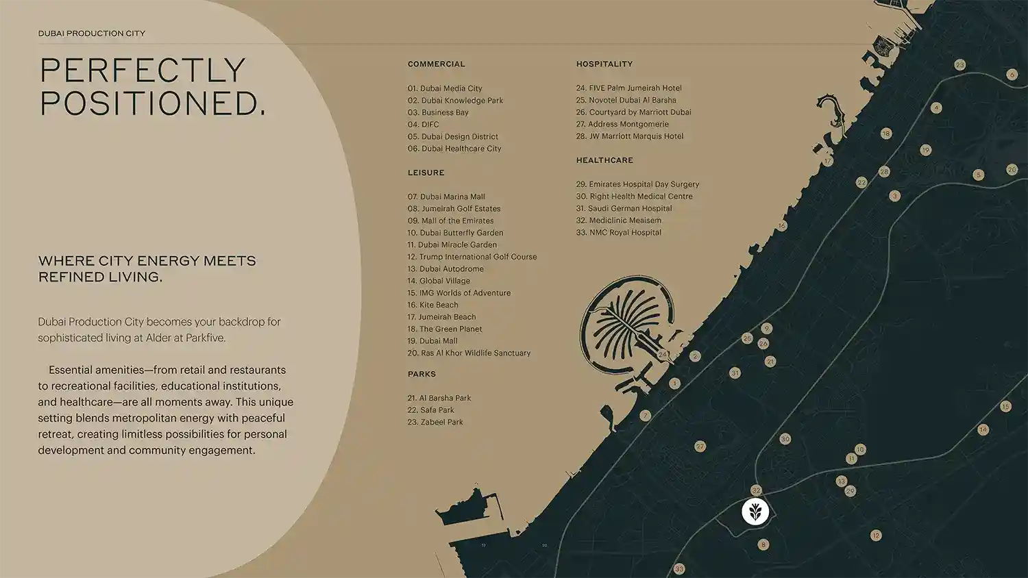 Location of Alder Park Five