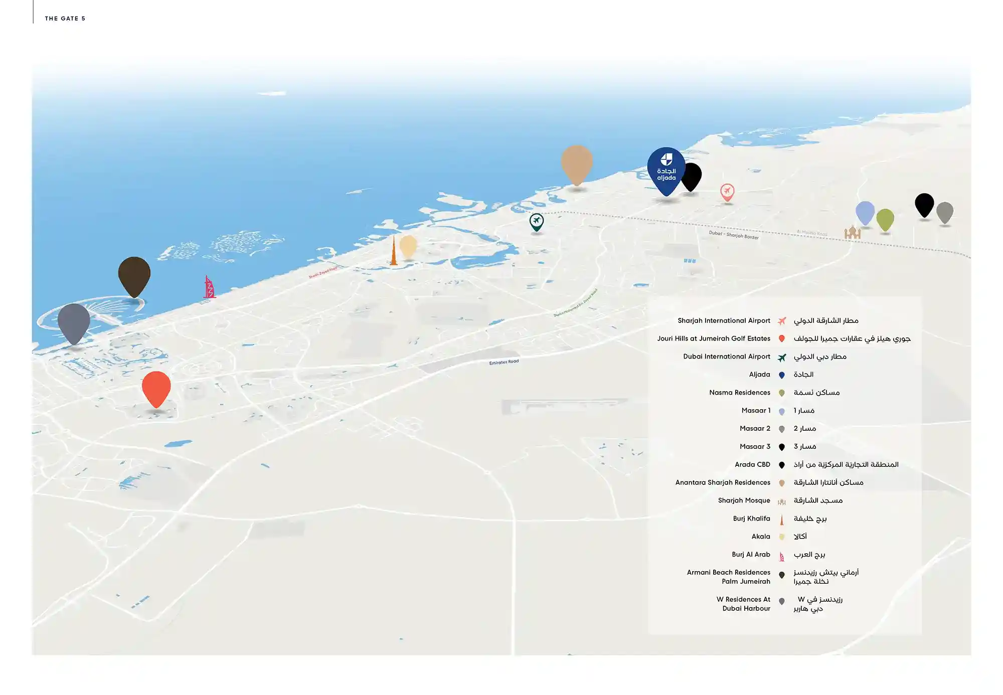 Location of The Gate 5