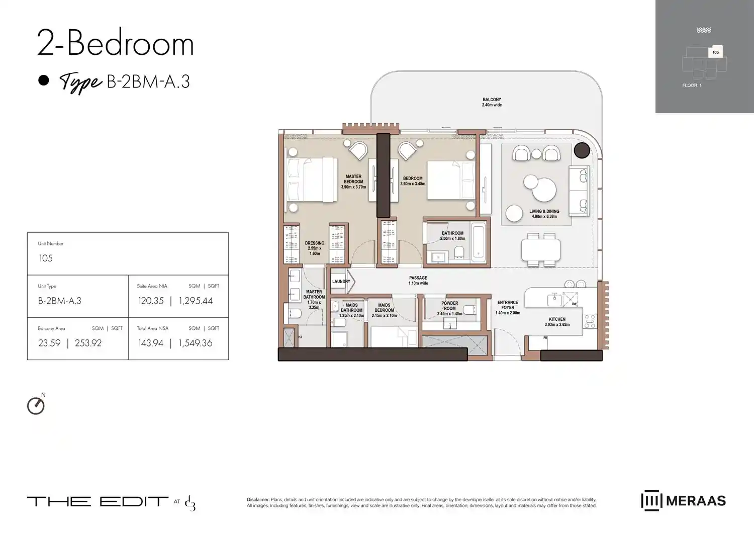 01st Floor (Type B-2BM-A.3)	