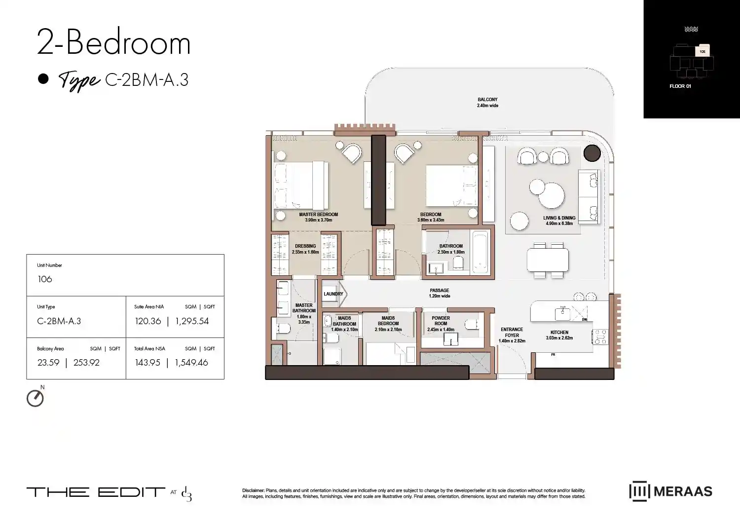 01st Floor (Type C-2BM-A.3)	